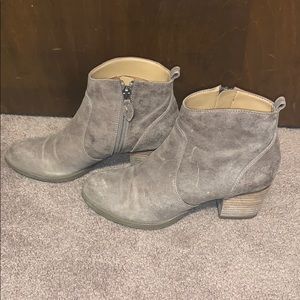 Tannish-brown booties